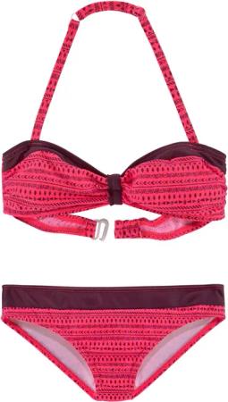 Buffalo Bandeau-Bikini mit Kontrasteinsätzen