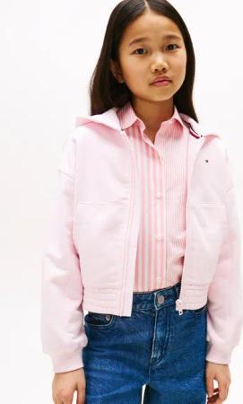 Tommy Hilfiger Kapuzensweatjacke TOMMY PUFF PRINT
