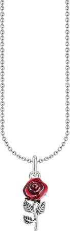 THOMAS SABO Kette mit Anhänger Rosen-Anhänger,