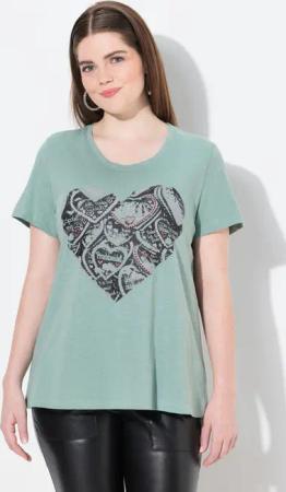 Ulla Popken T-Shirt T-Shirt Trachtenmotiv Classic