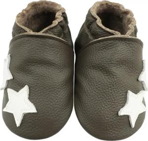 Bemesu Babyschuhe Krabbelschuhe Lauflernschuh Lederpuschen fünfzackiger
