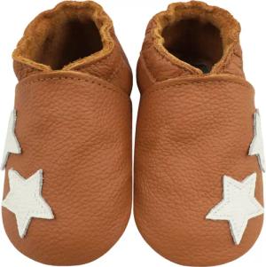 Bemesu Babyschuhe Krabbelschuhe Lauflernschuh Lederpuschen fünfzackiger