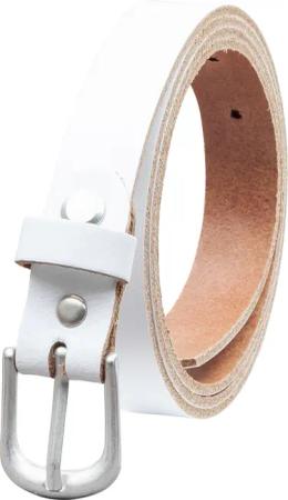 COLOGNEBELT Ledergürtel OM16-SL-Weiss MADE IN GERMANY,
