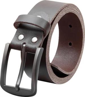 COLOGNEBELT Ledergürtel OM416-SL-Dunkelbraun MADE IN GERMANY,