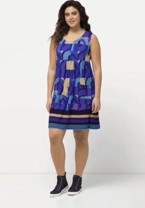 Ulla Popken Jerseykleid Jerseykleid bedruckt A-Linie