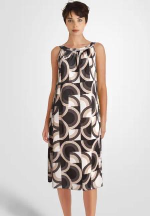 PEKIVESSA Jerseykleid Trägerkleid gemustert ärmellos Sommerkleid