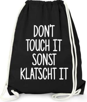 MoonWorks Turnbeutel Turnbeutel Spruch Don`t touch