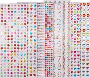 VBS XXL Schmuckset Karten Strass-Stein-Sticker, bunt