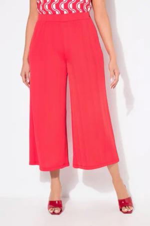 Ulla Popken Funktionshose Culotte Struktur wadenlang