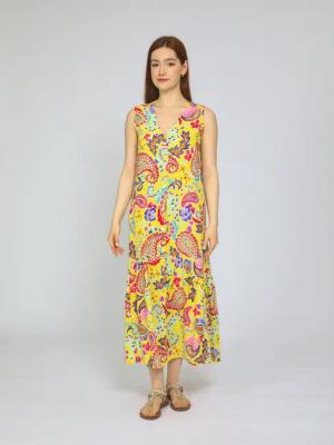 VICCI Germany A-Linien-Kleid (1-tlg) aus Leinen