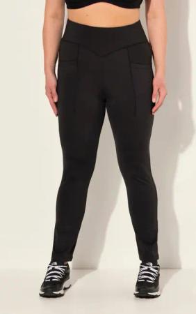 Ulla Popken Leggings Straight Leg-Sportleggings schnelltrocknend
