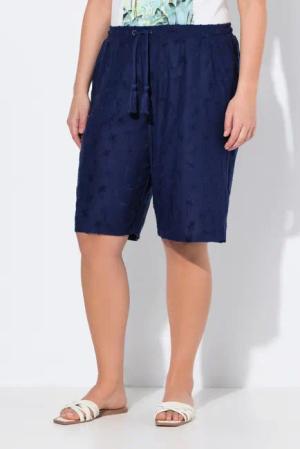 Ulla Popken Jeansshorts Shorts Mary Frottee-Palmen