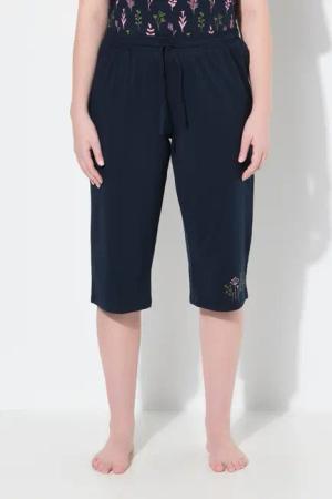 Ulla Popken Pyjamahose Schlafanzug-Shorts Blüten weites