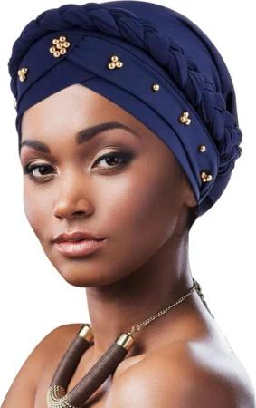 Coonoor Turbanmütze Afrikanischer Damen Geflecht Kopfbedeckung