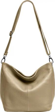 Caspar Schultertasche Klassische Damen Leder Handtasche
