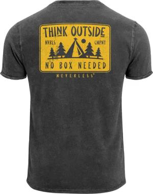 Neverless Print-Shirt Herren Vintage T-Shirt Backprint