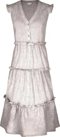 FELICITAS Maxikleid Maxi-Leinenkleid Klea