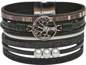 KARMA Armband Damen Wickelarmband mit Lebensbaum