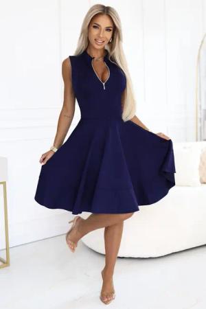 Numoco Sommerkleid Minikleid Blinky mit Reißverschluss