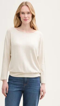 TOM TAILOR 3/4-Arm-Shirt Loose Fit Langarmshirt