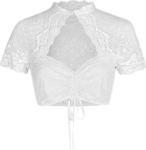 Nina Von C. Dirndlbluse Spitzen Bluse