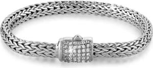 Kuzzoi Silberarmband Gliederarmband Damen Zirkonia Kristalle