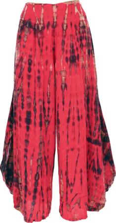 Guru-Shop Relaxhose Boho Batik Hosenrock, weite