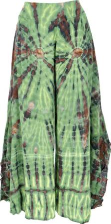 Guru-Shop Relaxhose Boho Batik Hosenrock, weite