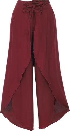Guru-Shop Relaxhose Palazzohose, Boho Hosenrock, Sommerhose