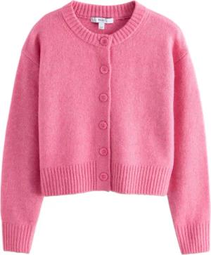Next Strickjacke Strickjacke mit Rundhalsausschnitt (1-tlg)