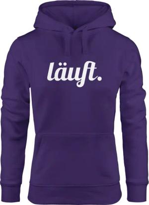 MoonWorks Hoodie Hoodie Damen läuft Spruch