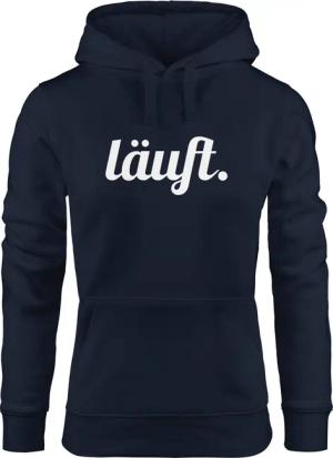 MoonWorks Hoodie Hoodie Damen läuft Spruch