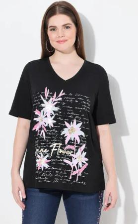 Ulla Popken T-Shirt T-Shirt Trachtenmotiv Classic