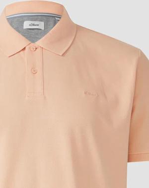 s.Oliver Kurzarmshirt Poloshirt aus Baumwollpiqué