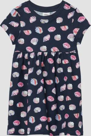 s.Oliver Minikleid Ausgestelltes Jersey-Kleid mit All-over-Print
