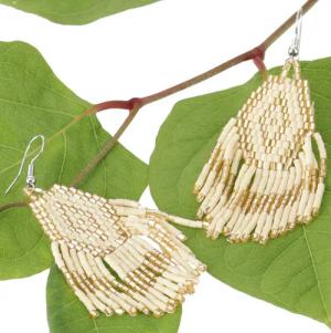 Guru-Shop Paar Ohrhänger Indigener Schmuck, Boho