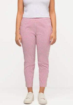 Ulla Popken Stoffhose 7/8-Bengalinhose Sienna gemustert