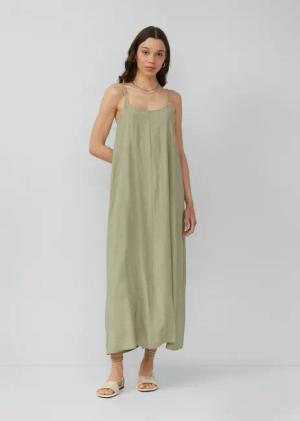 QS Maxikleid Maxikleid aus Viskosemix Waschung