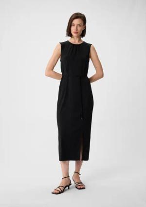 Comma Maxikleid Jerseykleid in Midilänge mit
