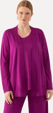 Ulla Popken Sommerjacke Slinkyjacke offene Form