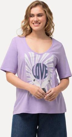 Ulla Popken T-Shirt T-Shirt Pailletten Classic