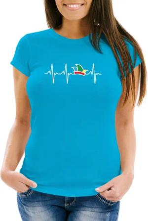 MoonWorks Print-Shirt Damen T-Shirt Fasching Karneval