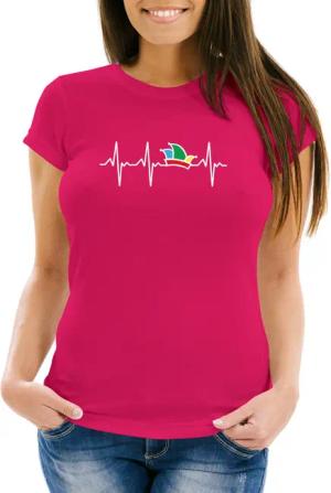 MoonWorks Print-Shirt Damen T-Shirt Fasching Karneval