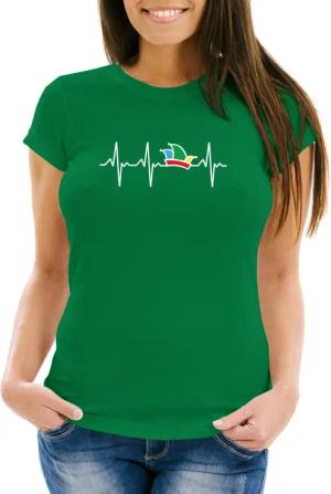 MoonWorks Print-Shirt Damen T-Shirt Fasching Karneval