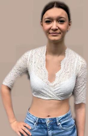 Ramona Lippert Dirndlbluse Beate Spitzenbluse Trachtenbluse