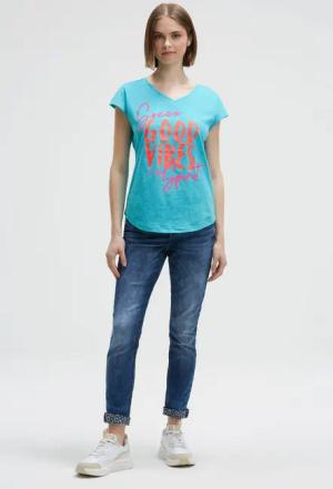 SOCCX T-Shirt SOCCX T-Shirt mit V-Neck