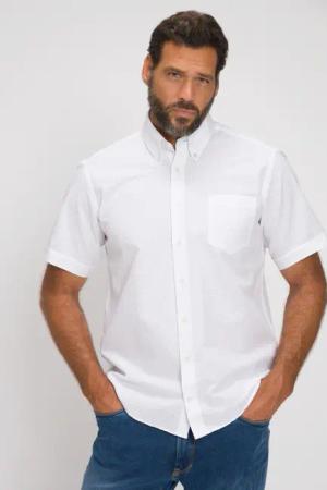 JP1880 Kurzarmhemd Seersucker-Hemd Halbarm Buttondown-Kragen