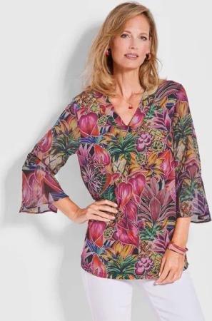 GOLDNER Schlupfbluse Blusenshirt
