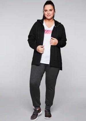 Sheego Trainingsshirt Kapuzensweatjacke