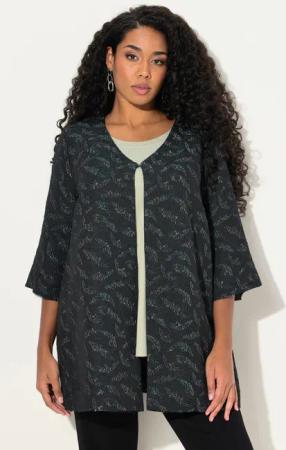 Ulla Popken Sommerjacke Jerseyjacke grafisches Muster